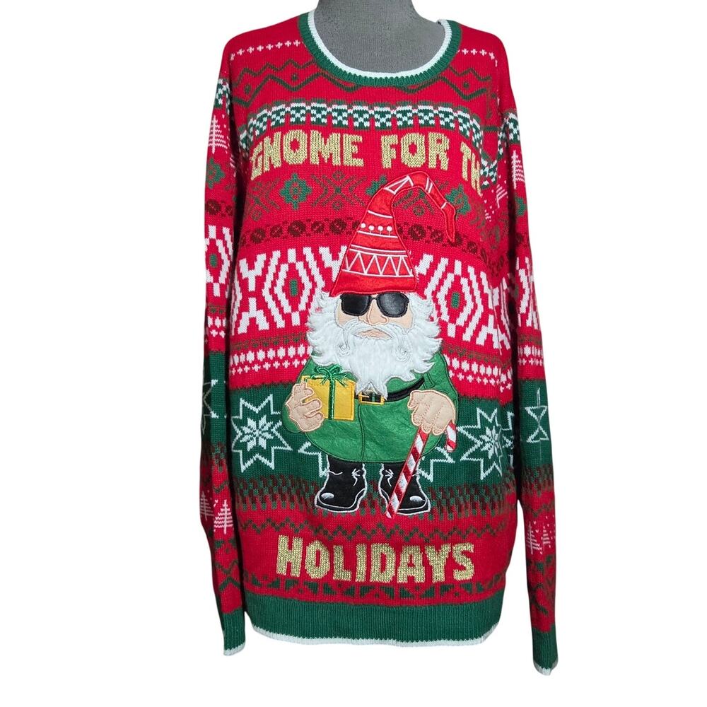 Gnome for the Holidays Christmas Sweater Size XL